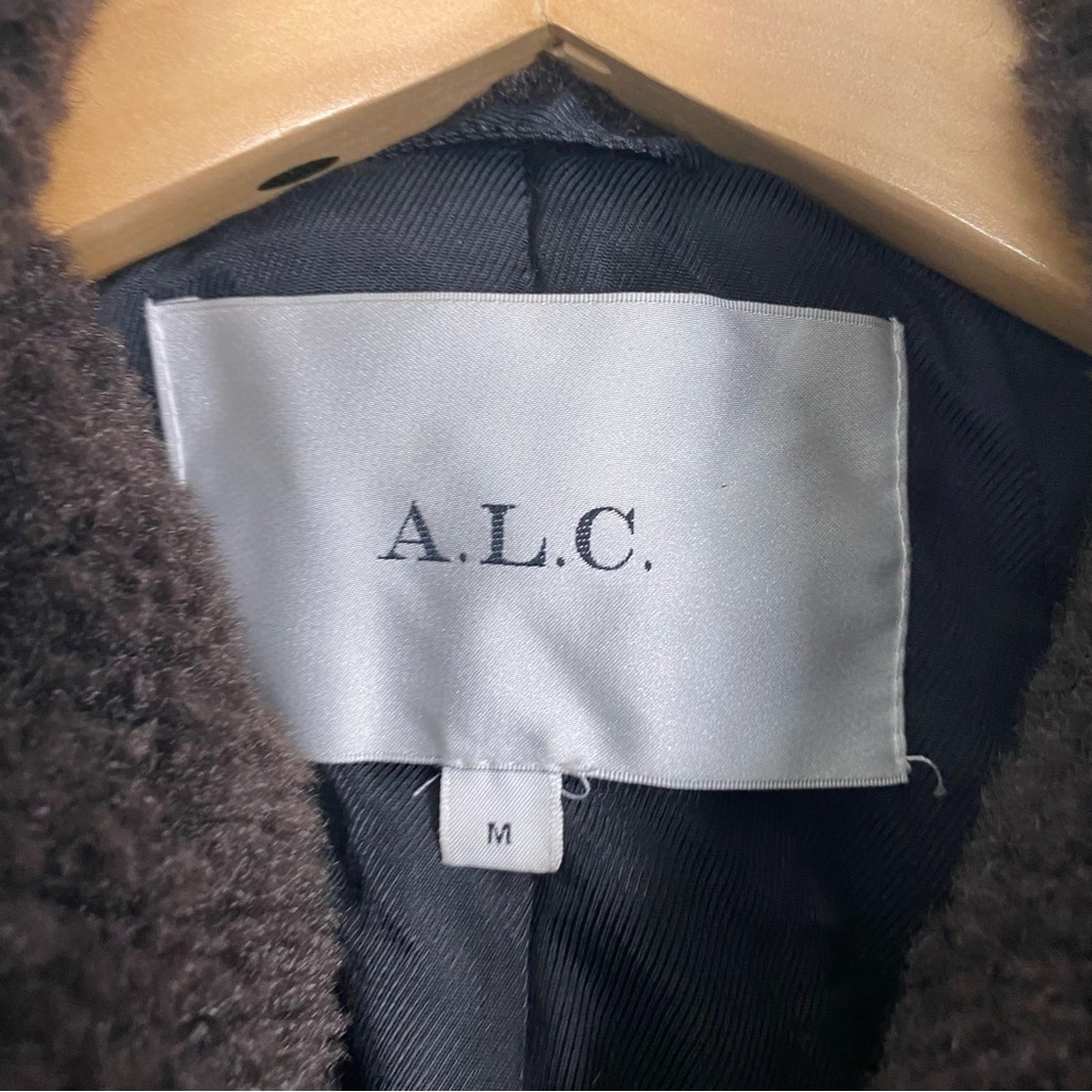 Alc Stefan Sherpa Coat Color Block Teddy Oversize… - image 2